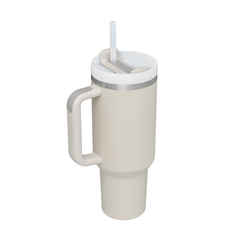 Thermal Mug 40oz Straw Coffee Insulation Cup With Handle